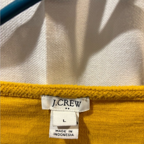 J Crew Yellow Tie Top Large - Picture 2 of 3